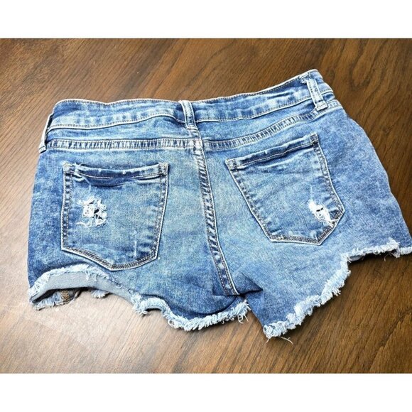 Arizona distressed jean shorts. soft & stretchy size 1 - Picture 7 of 13